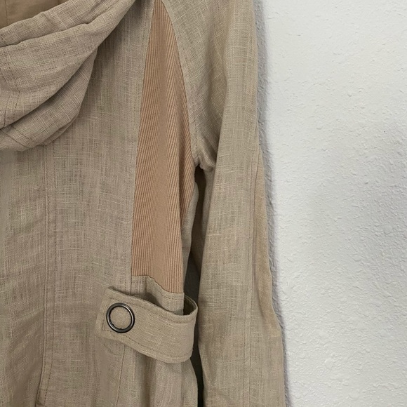 Well-worn Linen Army Trench by Free People - Picture 4 of 8